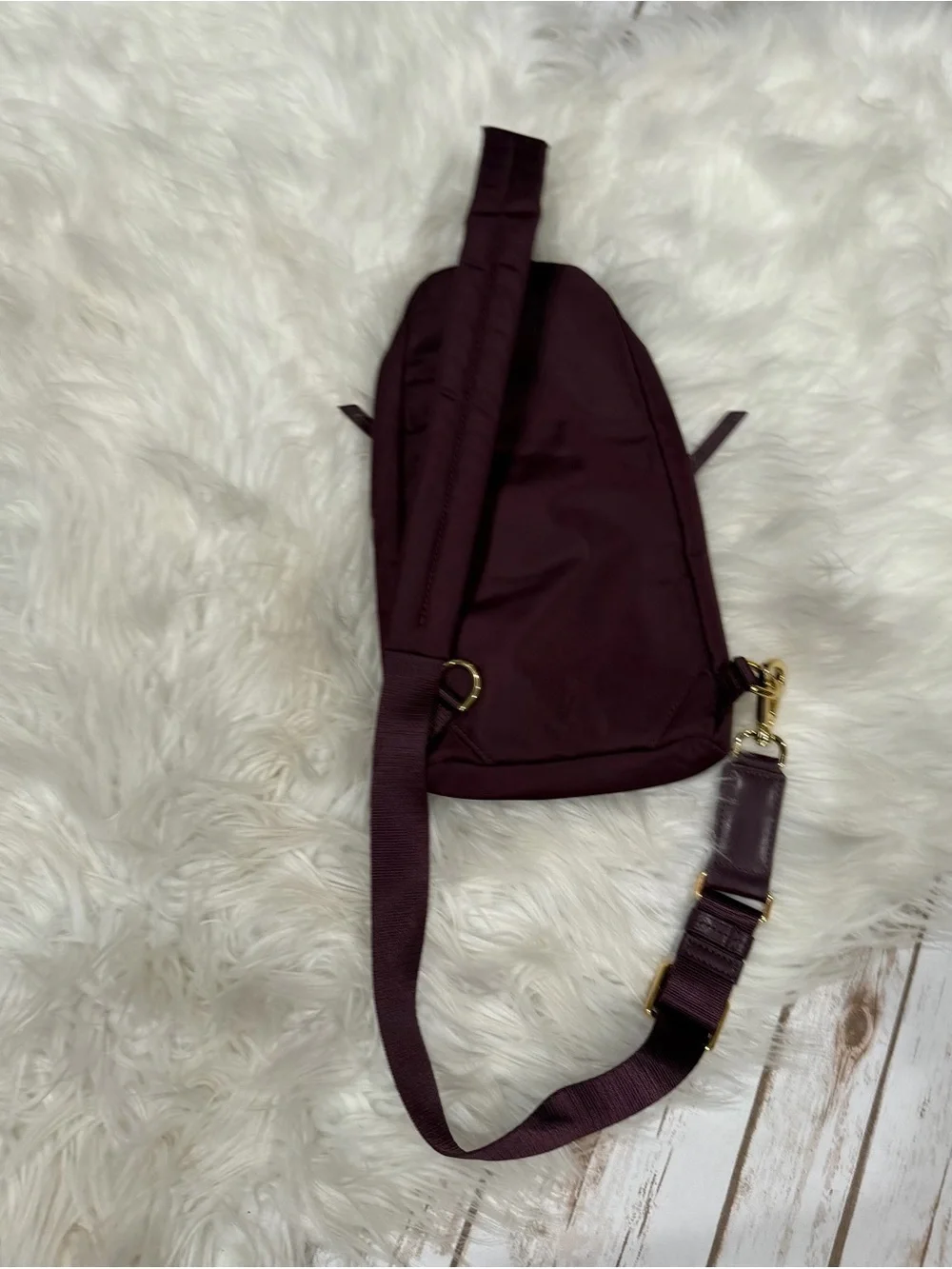 Tumi Burgundy Nylon Backpack Men’s